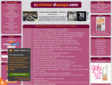 Tablet Screenshot of cyclisme-dopage.com